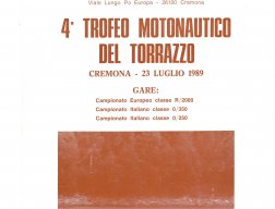 4th Trofeo Motonautico del Torrazzo  (1989)